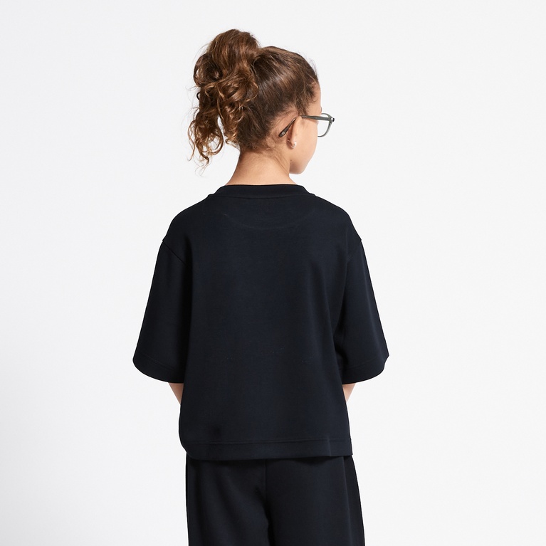 Soft lounge tee "Alyna star" Black